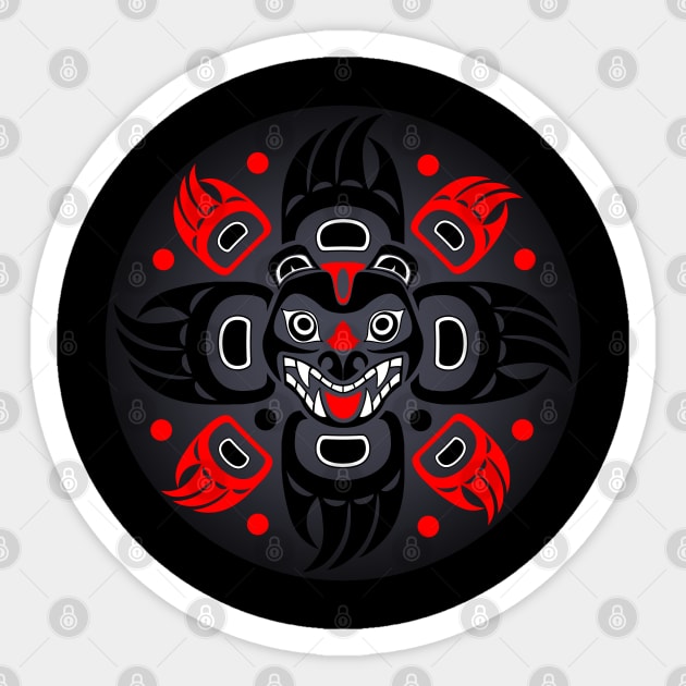 HAIDA PAW CIRCLE Sticker by GardenOfNightmares